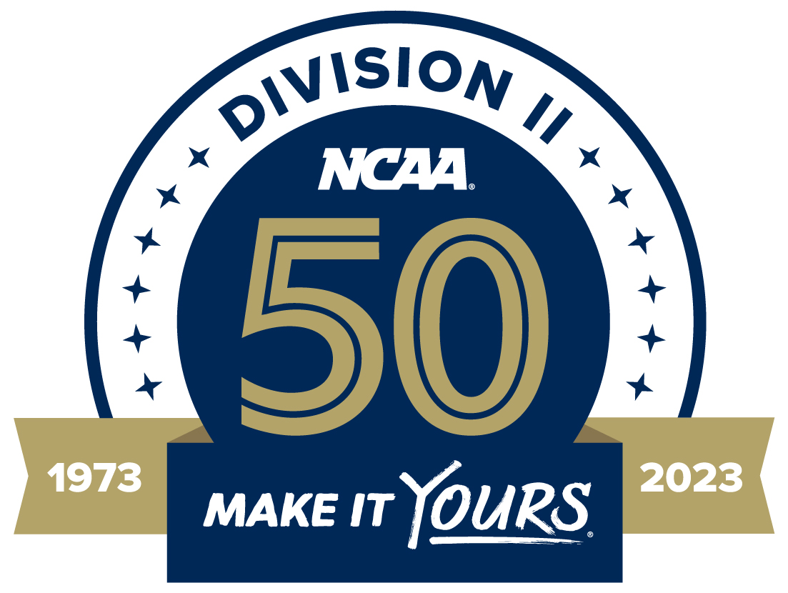 NCAA Division II 50th Anniversary banner "Make it Yours" 1973-2023