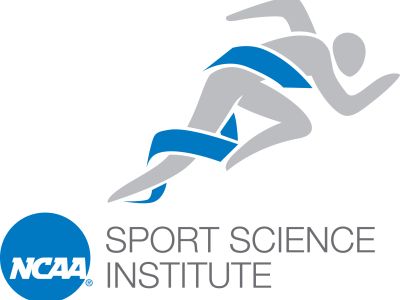 NCAA Sport Science Institute logo with a stylized runner wrapped in a ribbon